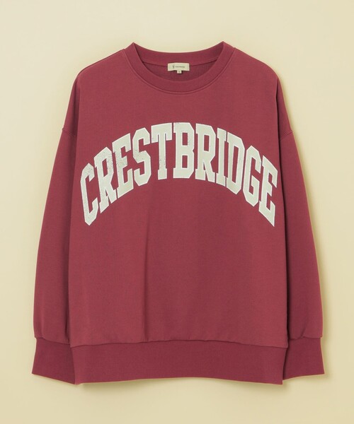 CB CRESTBRIDGE(シービークレストブリッジ)の「カレッジロゴ裏毛プルオーバー(Tシャツ/カットソー・レディース・ダークパープル/ワイン/ダークネイビー・M)」の15枚目の写真
