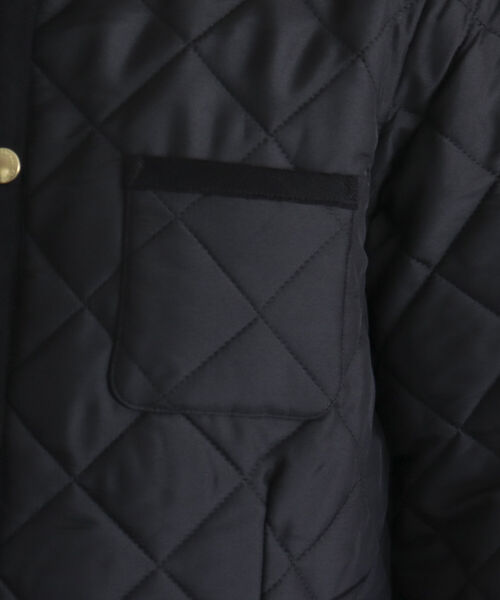 Traditional Weatherwear(トラディショナルウェザーウェア)の「【別注】【TRADITIONAL WEATHERWEAR/トラディショナルウェザーウエア】ARKLEY LONG(ノーカラーコート・レディース・ブラック/カーキ・36/34)」の8枚目の写真