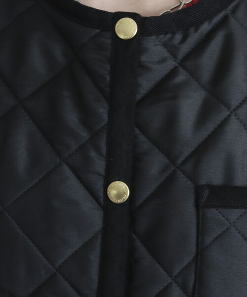Traditional Weatherwear(トラディショナルウェザーウェア)の「【別注】【TRADITIONAL WEATHERWEAR/トラディショナルウェザーウエア】ARKLEY LONG(ノーカラーコート・レディース・ブラック/カーキ・36/34)」の21枚目の写真