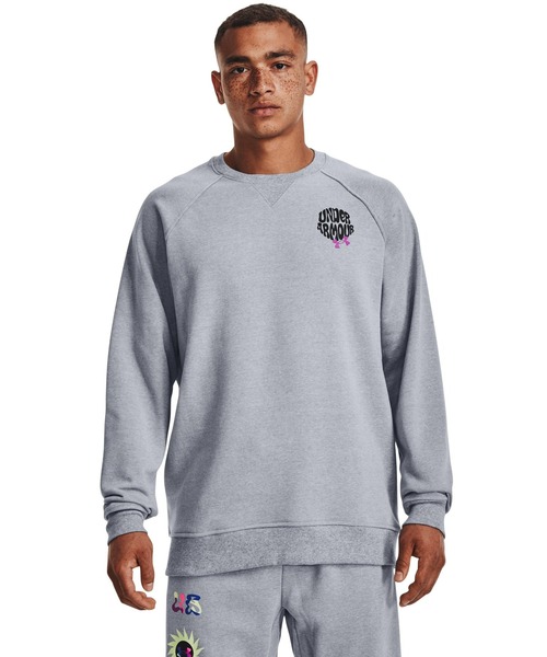 UNDER ARMOUR（アンダーアーマー）の「UAエレベーティッド テリー クルー（トレーニング/メンズ）（スウェット・メンズ・ホワイト/ブラック/グレー・3XL/XL/L/M/S/XXL）」の3枚目の写真