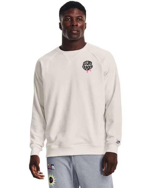 UNDER ARMOUR（アンダーアーマー）の「UAエレベーティッド テリー クルー（トレーニング/メンズ）（スウェット・メンズ・ホワイト/ブラック/グレー・3XL/XL/L/M/S/XXL）」の2枚目の写真