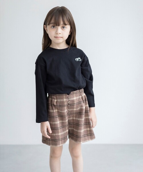 THE SHOP TK （ザ ショップ ティーケー ）の「◆【110-150】チェックキュロットパンツ（その他パンツ・キッズ・グレー系1/ブラウン系2・11/12/15 /13/14）」の6枚目の写真