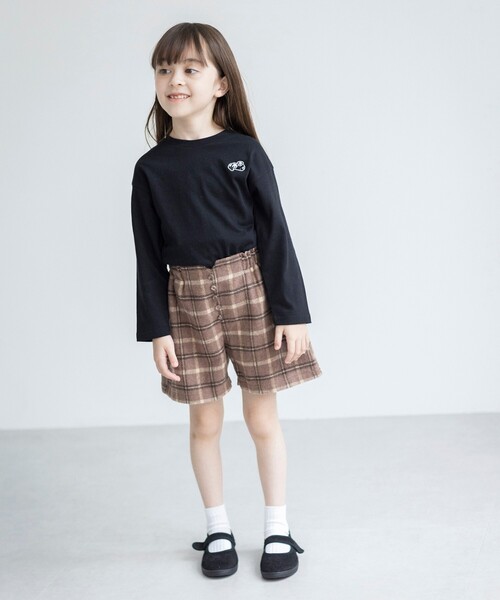 THE SHOP TK （ザ ショップ ティーケー ）の「◆【110-150】チェックキュロットパンツ（その他パンツ・キッズ・グレー系1/ブラウン系2・11/12/15 /13/14）」の7枚目の写真