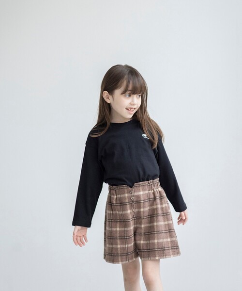 THE SHOP TK （ザ ショップ ティーケー ）の「◆【110-150】チェックキュロットパンツ（その他パンツ・キッズ・グレー系1/ブラウン系2・11/12/15 /13/14）」の17枚目の写真