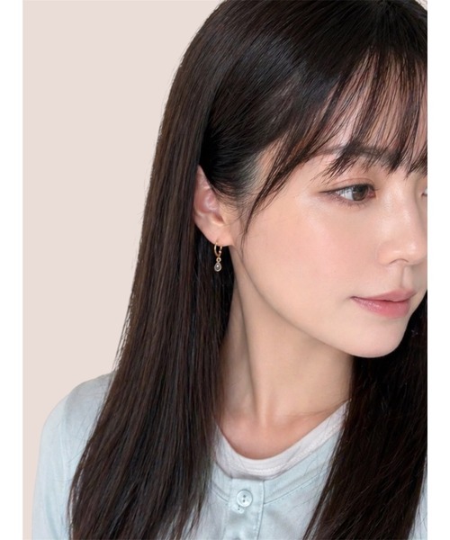 tone(トーン)の「【Agaro】No.232 天然石の一粒イヤリング(MA)(イヤリング・レディース・グレー/クリア/レッド/パープル/グリーン/レッド系その他/ブルー/ピンク/その他1/オレンジ/その他2/ブラック/その他3/グレー系1/レッド系/グリーン系1/グレー系2・FREE)」の5枚目の写真