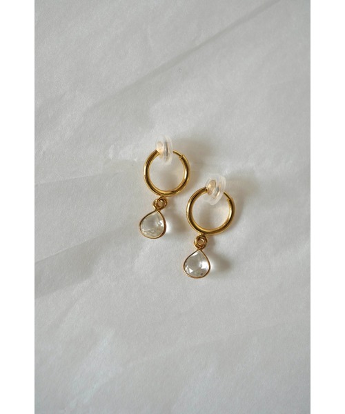 tone（トーン）の「【Agaro】No.232　天然石の一粒イヤリング(MA)（イヤリング・レディース・グレー/クリア/レッド/パープル/グリーン/レッド系その他/ブルー/ピンク/その他1/オレンジ/その他2/ブラック/その他3/グレー系1/レッド系・FREE）」の13枚目の写真