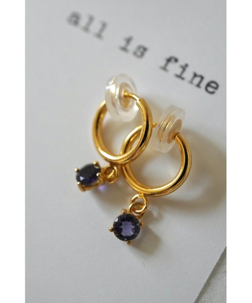 tone（トーン）の「【Agaro】No.232　天然石の一粒イヤリング(MA)（イヤリング・レディース・グレー/クリア/レッド/パープル/グリーン/レッド系その他/ブルー/ピンク/その他1/オレンジ/その他2/ブラック/その他3/グレー系1/レッド系・FREE）」の14枚目の写真