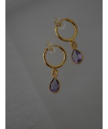 tone | 【Agaro】No.232　天然石の一粒イヤリング(MA)(イヤリング)