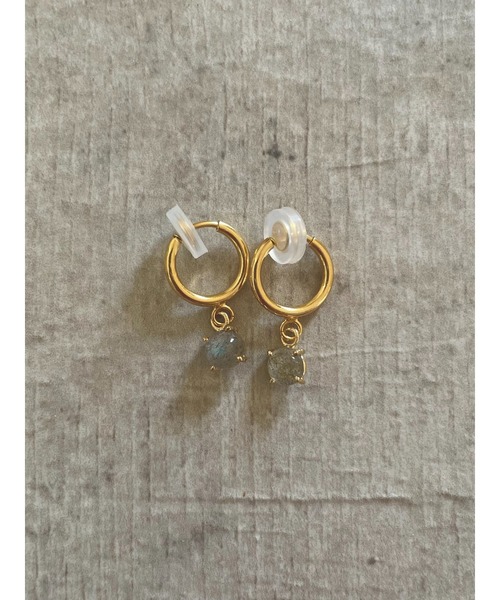 tone（トーン）の「【Agaro】No.232　天然石の一粒イヤリング(MA)（イヤリング・レディース・グレー/クリア/レッド/パープル/グリーン/レッド系その他/ブルー/ピンク/その他1/オレンジ/その他2/ブラック/その他3/グレー系1/レッド系・FREE）」の22枚目の写真