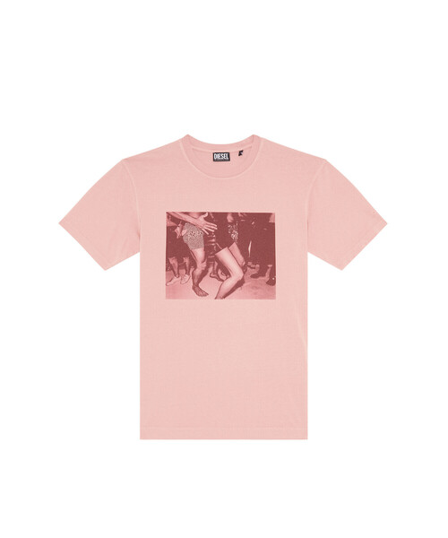DIESEL(ディーゼル)の「メンズ Tシャツ デジタルフォト(Tシャツ/カットソー・メンズ・ホワイト/ピンク・SMALL/MEDIUM/LARGE/X-LARGE/XX-LARGE/X-SMALL/XXX-LARGE)」の6枚目の写真