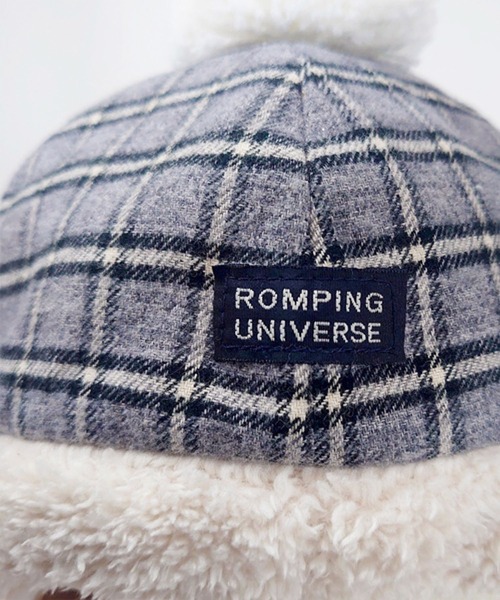 ROMPING UNIVERSE（ランピングユニバース）の「梵天ウインター（ニットキャップ/ビーニー・キッズ・キャメル/グレー・S/M）」の6枚目の写真
