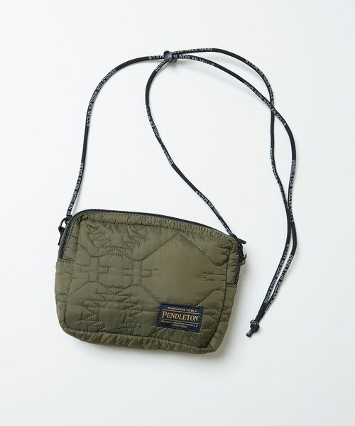 FREAK'S STORE（フリークスストア）の「【WEB限定】PENDLETON×FREAK'S STORE/ペンドルトン　別注QUILT SHOULDER BAG/キルトショルダーバッグ（ショルダーバッグ・レディース・ブラック/ベージュ/オリーブ・ONE SIZE）」の9枚目の写真