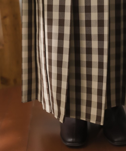 『堀田真由さん着用』チェックプリーツスカート