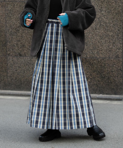 『堀田真由さん着用』チェックプリーツスカート