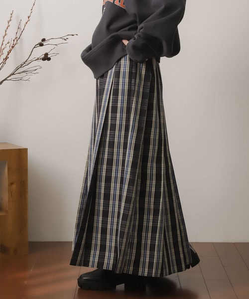 SENSE OF PLACE by URBAN RESEARCH（センスオブプレイスバイアーバンリサーチ）の「チェックプリーツスカート（スカート・レディース・ブラウン系その他/ブルー系その他/オレンジ系その他・ONE）」の20枚目の写真