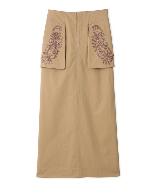 LILY BROWN embroidery フラップタイトスカート LILY BROWN（リリーブラウン）の「embroideryフラップタイト