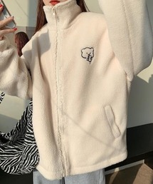 ハイネックテディベアボアジャケット