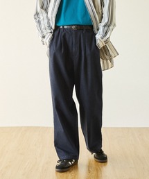 EMMA CLOTHES | タックワイドストレートスラックスデニムパンツ EMMA CLOTHES(デニムパンツ)