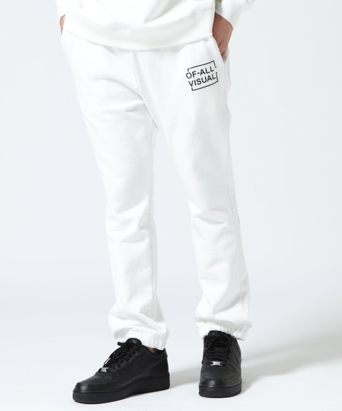 A4A（エーフォーエー）の「A4A(エーフォーエー) PRINT SWEAT PANTS プリントスウェットパンツ（その他パンツ・メンズ・ブラック/ホワイト・F）」の2枚目の写真