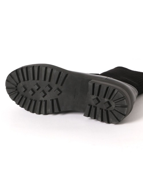 LOWRYS FARM（ローリーズファーム）の「ソックスブーツ　174982（ブーツ・レディース・ブラック/ブラウン・MEDIUM/LARGE）」の11枚目の写真