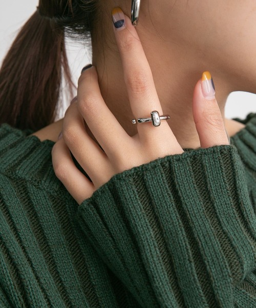 KBF（ケイビーエフ）の「マメモチーフリング（リング・レディース・シルバー/ゴールド・ONE）」の5枚目の写真