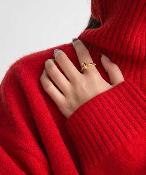KBF（ケイビーエフ）の「マメモチーフリング（リング・レディース・シルバー/ゴールド・ONE）」の3枚目の写真