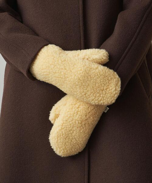 Steven Alan（スティーブンアラン）の「＜COLD BREAKER＞BOA MITTENS/ミトン（手袋・レディース・クリーム/その他1/オレンジ系その他/ライトブルー・XS）」の2枚目の写真