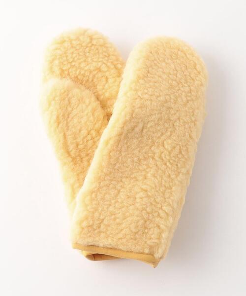 Steven Alan（スティーブンアラン）の「＜COLD BREAKER＞BOA MITTENS/ミトン（手袋・レディース・クリーム/その他1/オレンジ系その他/ライトブルー・XS）」の12枚目の写真