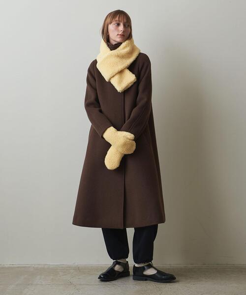 Steven Alan（スティーブンアラン）の「＜COLD BREAKER＞BOA MITTENS/ミトン（手袋・レディース・クリーム/その他1/オレンジ系その他/ライトブルー・XS）」の15枚目の写真