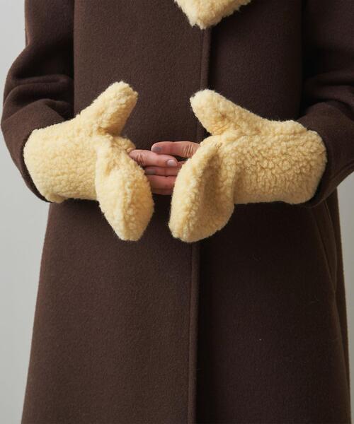 Steven Alan（スティーブンアラン）の「＜COLD BREAKER＞BOA MITTENS/ミトン（手袋・レディース・クリーム/その他1/オレンジ系その他/ライトブルー・XS）」の16枚目の写真