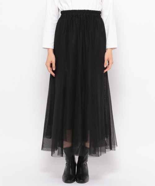 LOWRYS FARM（ローリーズファーム）の「チュールスカート　182063（スカート・レディース・ブラック/アイボリー/ブラウン/ブラック系その他/ホワイト/ベージュ系その他・FREE）」の17枚目の写真
