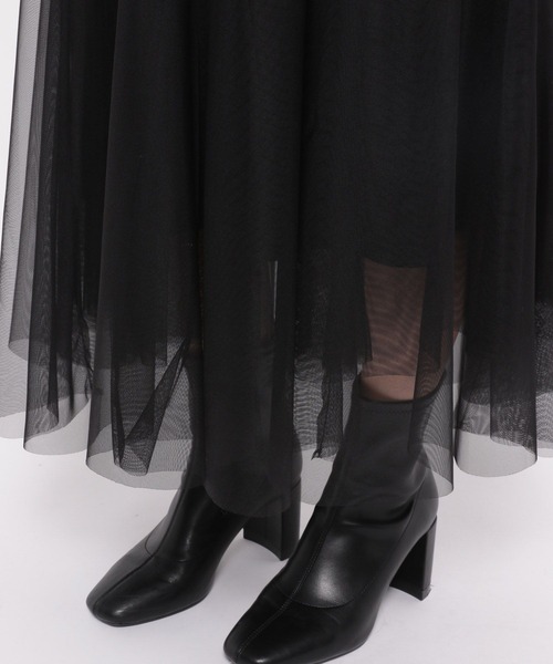 LOWRYS FARM（ローリーズファーム）の「チュールスカート　182063（スカート・レディース・ブラック/アイボリー/ブラウン/ブラック系その他/ホワイト/ベージュ系その他・FREE）」の21枚目の写真