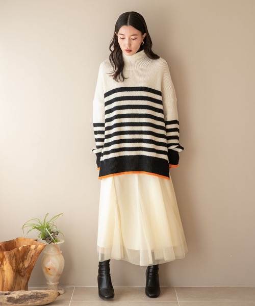 LOWRYS FARM（ローリーズファーム）の「チュールスカート　182063（スカート・レディース・ブラック/アイボリー/ブラウン/ブラック系その他/ホワイト/ベージュ系その他・FREE）」の8枚目の写真