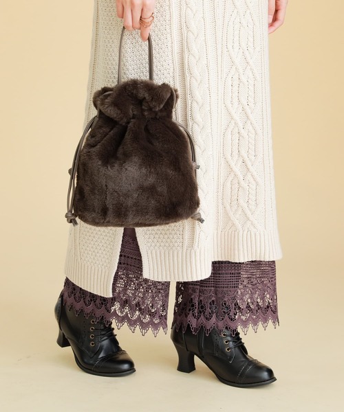 osharewalker（オシャレウォーカー）の「『裏起毛Ver.裾レースペチパンツ』（その他パンツ・レディース・アイボリー/ブラウン/ブラック・2/1）」の14枚目の写真