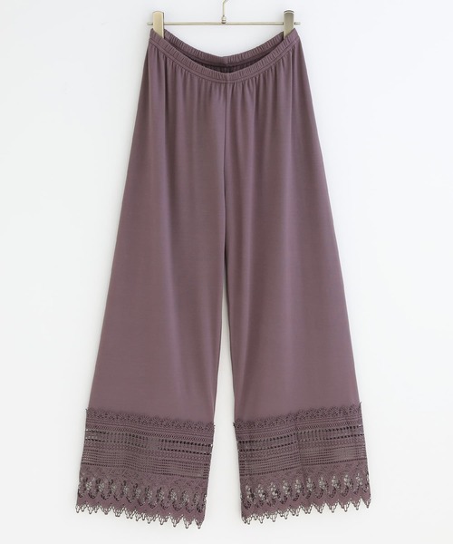 osharewalker（オシャレウォーカー）の「『裏起毛Ver.裾レースペチパンツ』（その他パンツ・レディース・アイボリー/ブラウン/ブラック・2/1）」の10枚目の写真