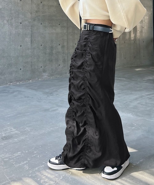 PAGEBOY（ページボーイ）の「WEB限定アイテム / シャーリングスカート（スカート・レディース・ブラック/カーキ/ネイビー/グレー系その他・FREE）」の15枚目の写真