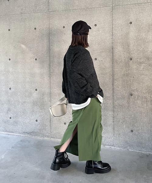 PAGEBOY（ページボーイ）の「WEB限定アイテム / シャーリングスカート（スカート・レディース・ブラック/カーキ/ネイビー/グレー系その他・FREE）」の13枚目の写真