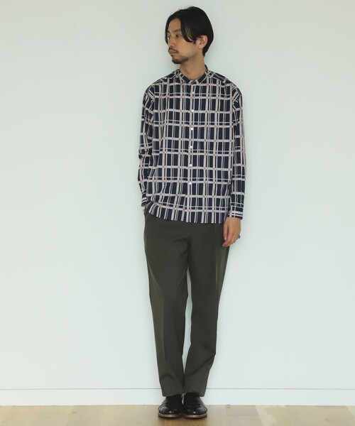 BEAMS LIGHTS（ビームスライツ）の「BEAMS LIGHTS / トロピカルウール 2プリーツ スラックス（スラックス・メンズ・グレー/オリーブ・0/2/3/4）」の7枚目の写真