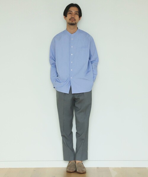 BEAMS LIGHTS（ビームスライツ）の「BEAMS LIGHTS / トロピカルウール 2プリーツ スラックス（スラックス・メンズ・グレー/オリーブ・0/2/3/4）」の10枚目の写真