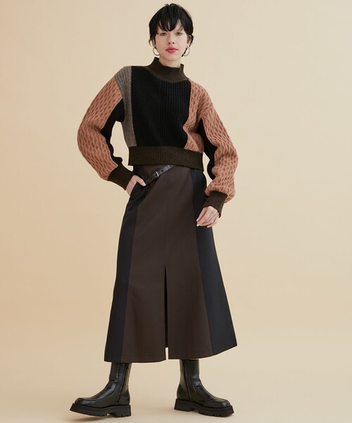 INella（イネラ）の「【INella/イネラ】カラーブロックニット（ニット/セーター・レディース・アイボリー/ピンク・FREE）」の13枚目の写真