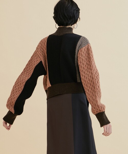 INella イネラ☆カラーブロックロングコート INella（イネラ）の「【INella(イネラ)】バイカラーロングコート