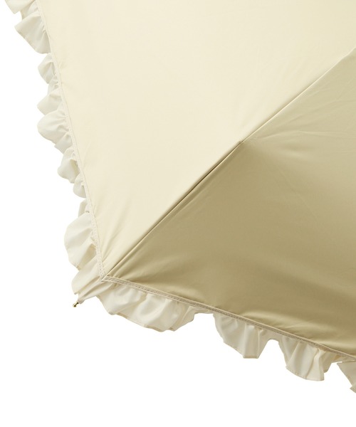 【Wpc.別注】晴雨兼用/遮光クラシックフリル折り畳み傘