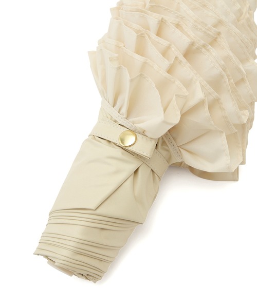 【Wpc.別注】晴雨兼用/遮光クラシックフリル折り畳み傘