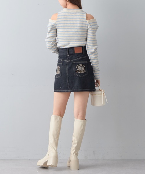 Chico（チコ）の「【2023SS】ラメ肩開きリブニット（ニット/セーター・レディース・ホワイト系その他2/ブルー/アイボリー/ブルー系その他2/ホワイト/ピンク・FREE）」の19枚目の写真