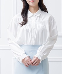 clear | 胸元シャーリング長袖ブラウス≪2023SS新作≫(シャツ/ブラウス)