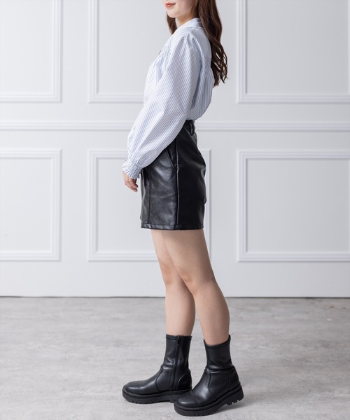 clear（クリア）の「胸元シャーリング長袖ブラウス（シャツ/ブラウス・レディース・ブルー系その他/ホワイト系その他/オフホワイト・F）」の22枚目の写真