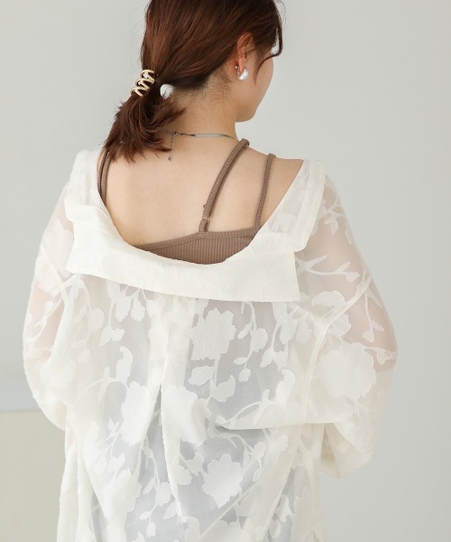 Bab（バブ）の「アシンメトリーカップ付きキャミソール（キャミソール・レディース・グリーン/ブラック/モカ/アイボリー・FREE）」の18枚目の写真