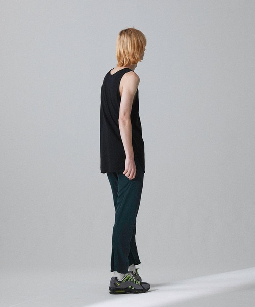 Iroquois(イロコイ)の「IROQUOIS イロコイ / LAYERED LONG T/T レイヤードロングタンクトップ / 177100(タンクトップ・メンズ・ブラック/オフホワイト/ラベンダー/イエロー・3/2/1)」の12枚目の写真