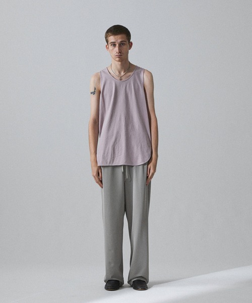 Iroquois(イロコイ)の「IROQUOIS イロコイ / LAYERED LONG T/T レイヤードロングタンクトップ / 177100(タンクトップ・メンズ・ブラック/オフホワイト/ラベンダー/イエロー・3/2/1)」の16枚目の写真