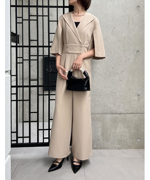 Re:EDIT（リエディ）の「[2023S/S COLLECTION][小さい/大きいサイズ有]ポインテッドトゥ切り替えデザインミュールパンプス（パンプス・レディース・アイボリー/ブラック・LARGE/MEDIUM/XX-LARGE/SMALL/X-SMALL/X-LARGE）」の15枚目の写真